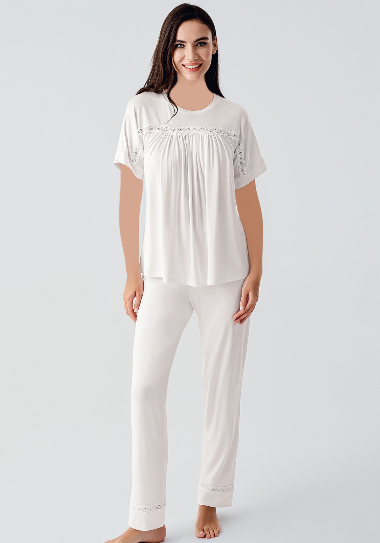 بيجامة قصيرة الأكمام من S&L