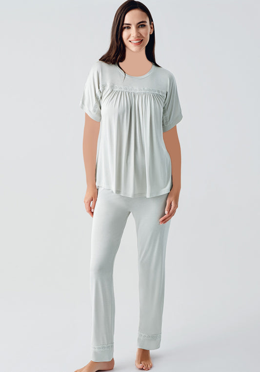 بيجامة قصيرة الأكمام من S&L