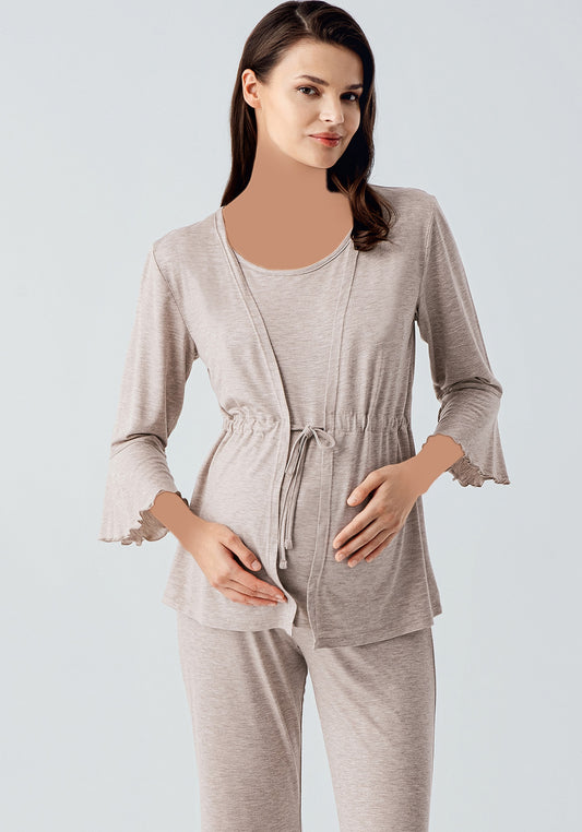 Maternal Robe-Top Pajama