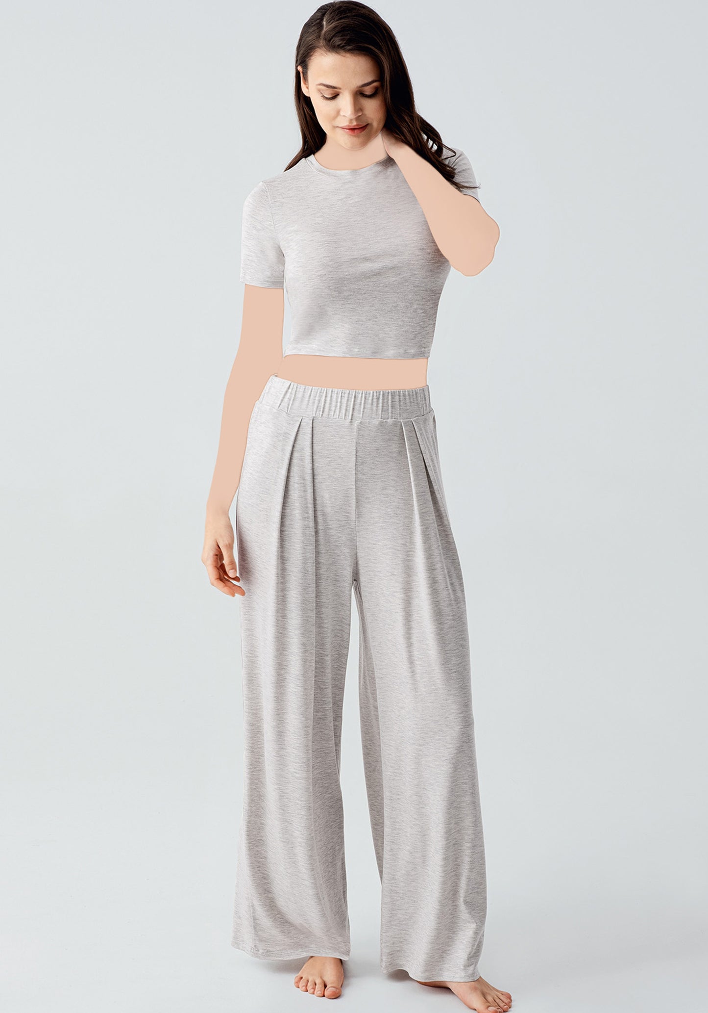 بيجامة الأمومة مع رداء علوي