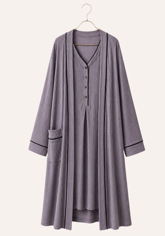 Maternal Long Robe Set