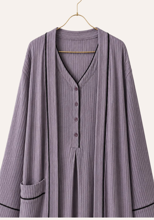 Maternal Long Robe Set