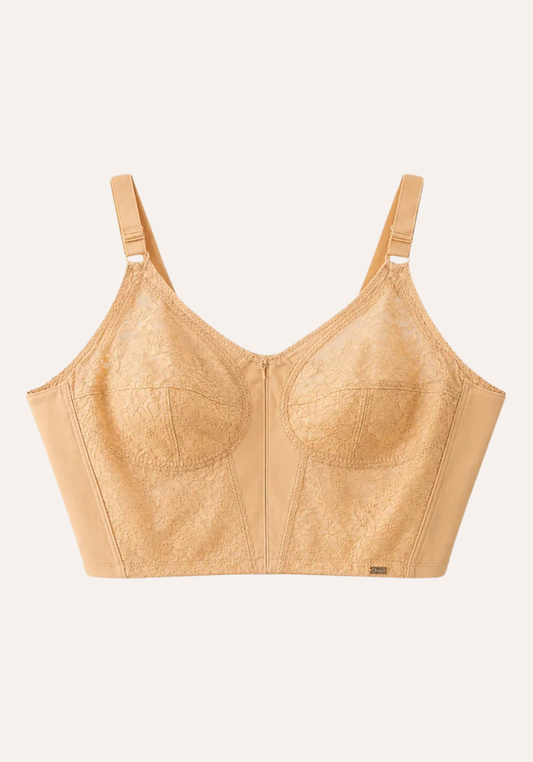 حمالة صدر دانتيل مع أحزمة كتف عريضة