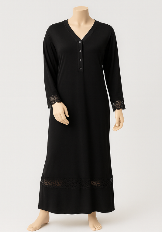 Maternal Long Sleeve Long Gown