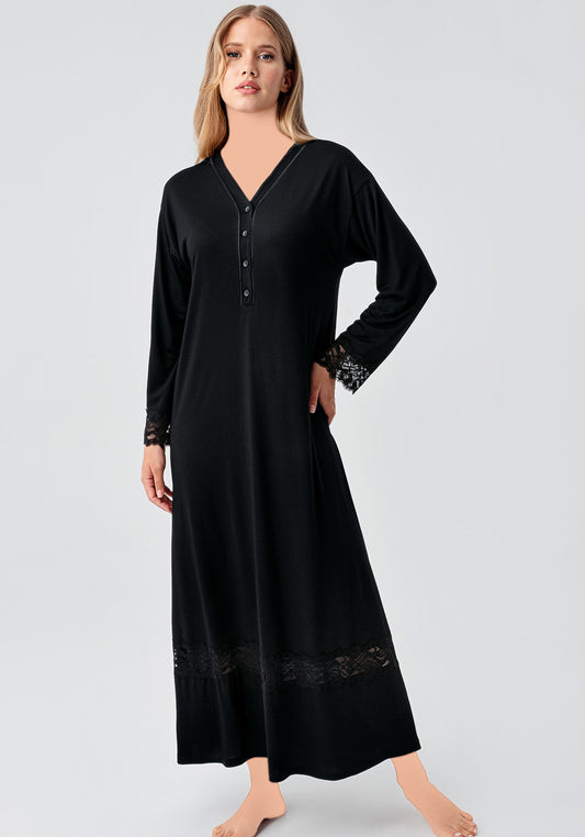 Maternal Long Sleeve Long Gown