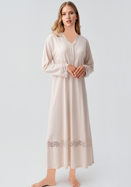 Maternal Long Sleeve Long Gown