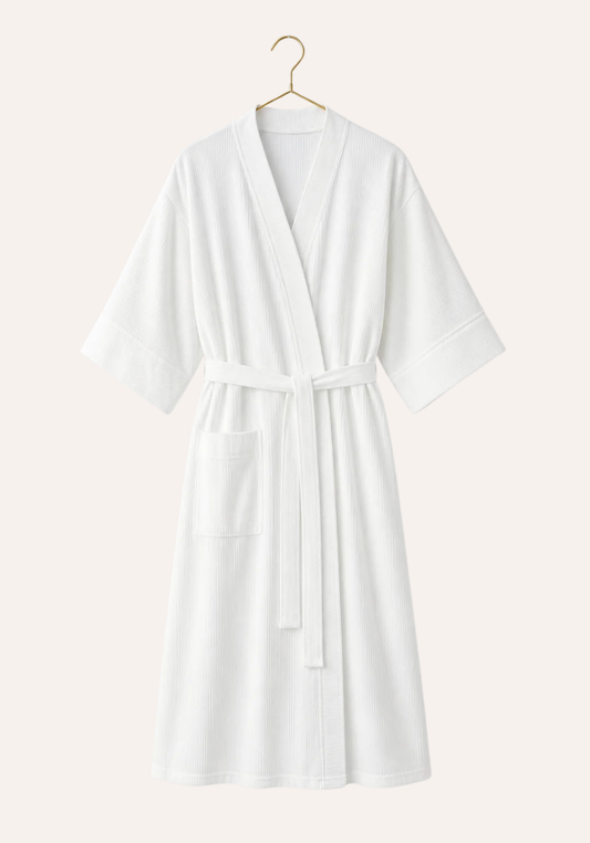 Maternal Robe Set: Short Sleeve Nighty And Short Robe