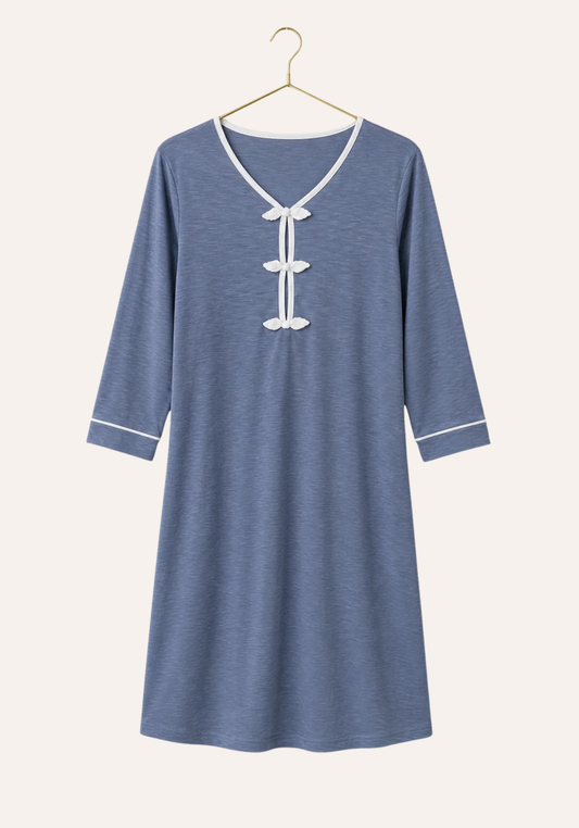 Maternal 2 Piece Short Robe And Short Nighty Set