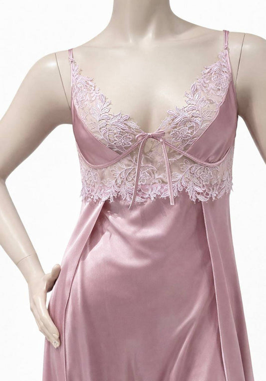 Satin Long Night Gown