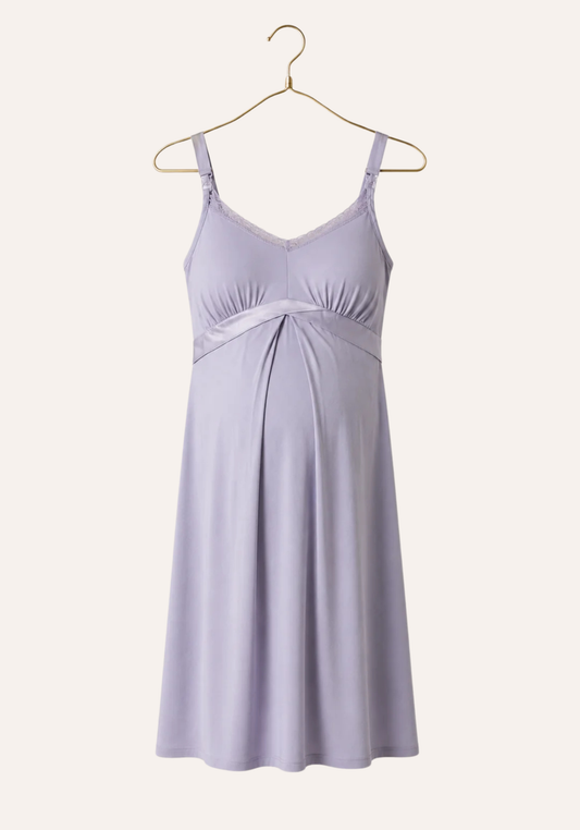Maternal Plain Shoulder Strap Short Nighty (Viscose Lycra)