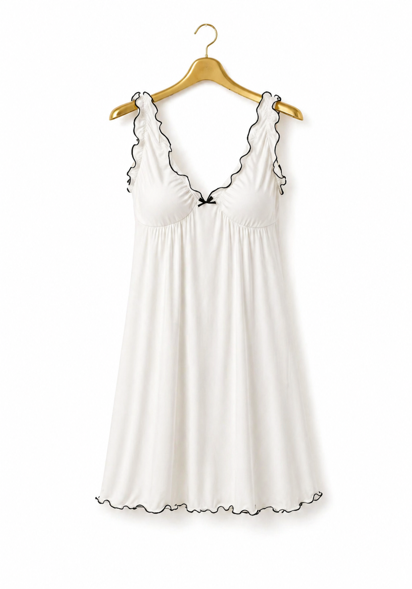 Plain Comfortable Viscose Lycra Shoulder Strap Soft Short Nighty And Robe Set