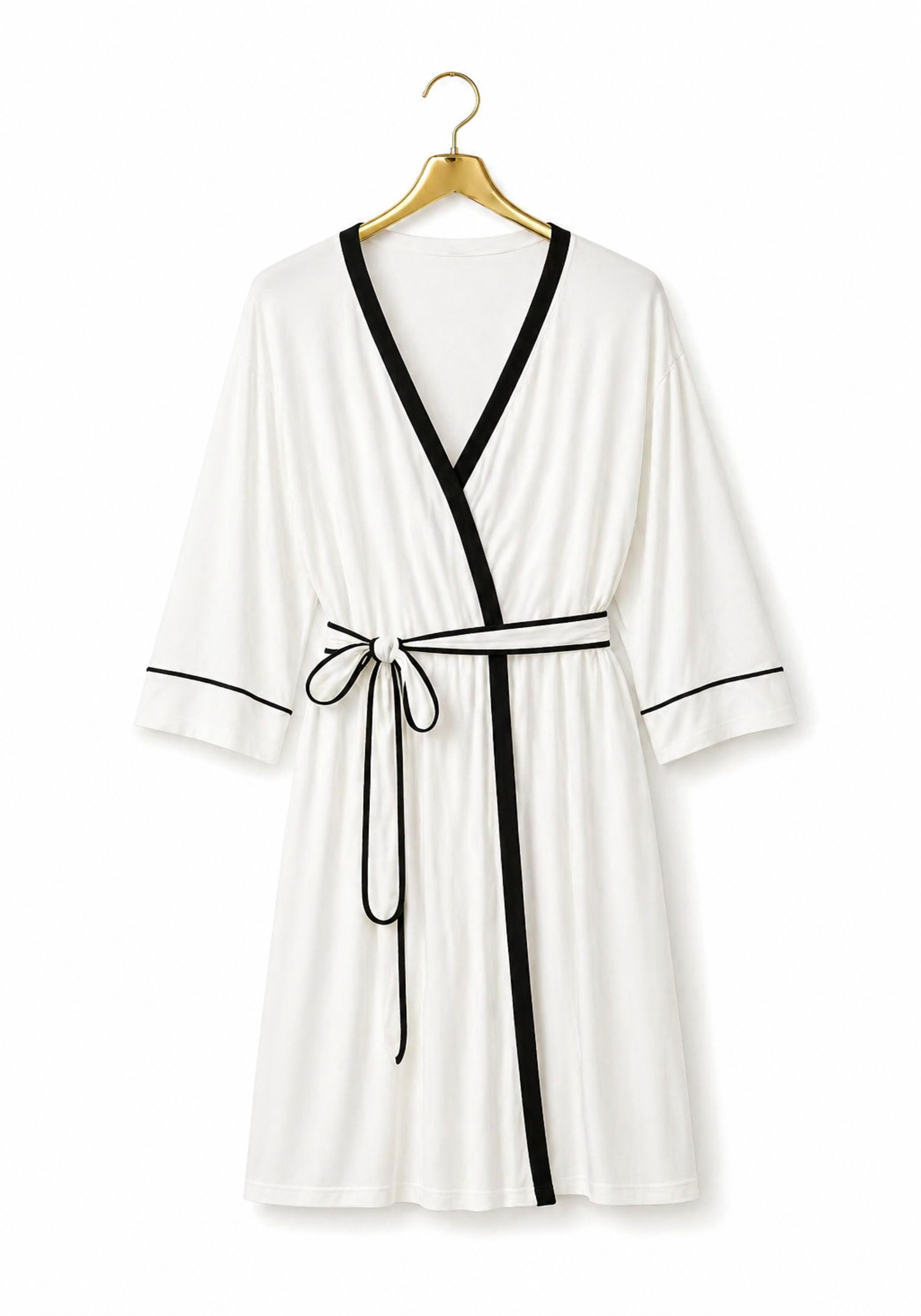 Plain Comfortable Viscose Lycra Shoulder Strap Soft Short Nighty And Robe Set