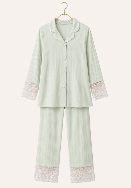 Maternal 4 Pieces Set: Bralet And Pants And Long Sleeves Short Robe And Headband