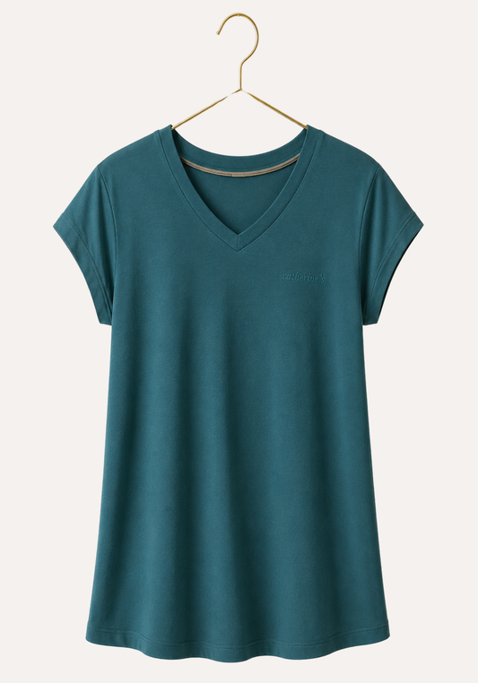 Pajamas: Short Sleeve Top And Pants (Viscose Lycra)