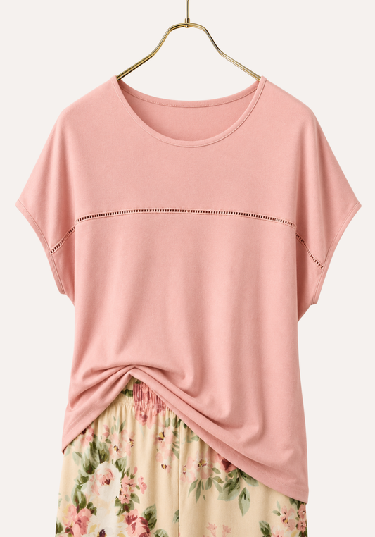 Pajamas: Short Sleeve Top And Pants (Viscose Lycra)