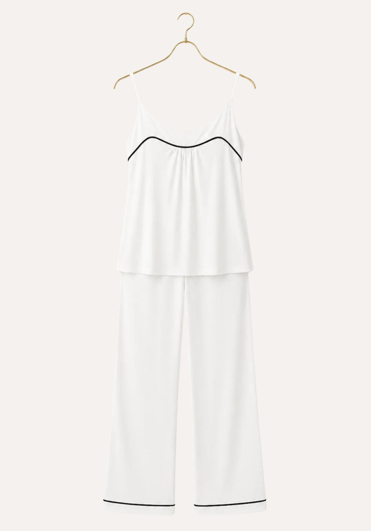 Plain Comfortable Viscose Lycra Shoulder Strap Soft Pajamas