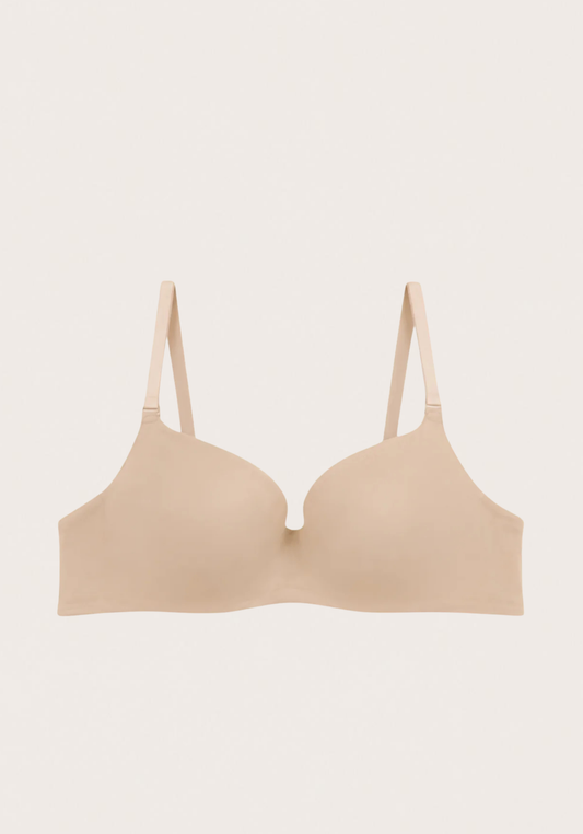 Filled Combed Melange Bra