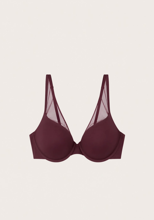 Hollow Breast Tulle Bra