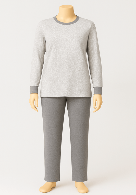 Plus Size Winter Long Sleeve Pajama