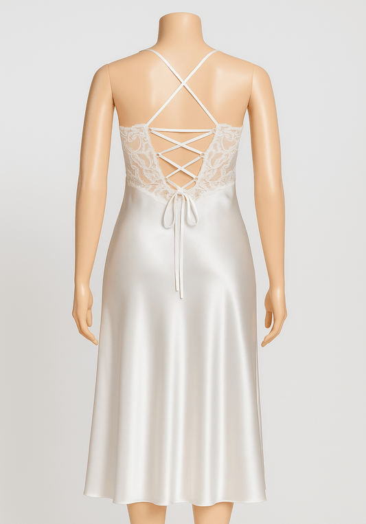 LNGR Bridal 6 Piece Satin Set