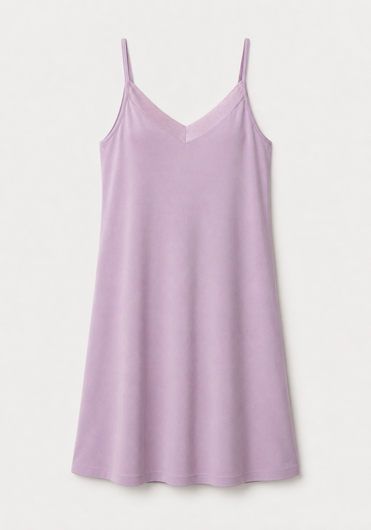 Robe Set: Shoulder Strap Short Nighty (Viscose Lycra) And Long Robe (100% Viscose)