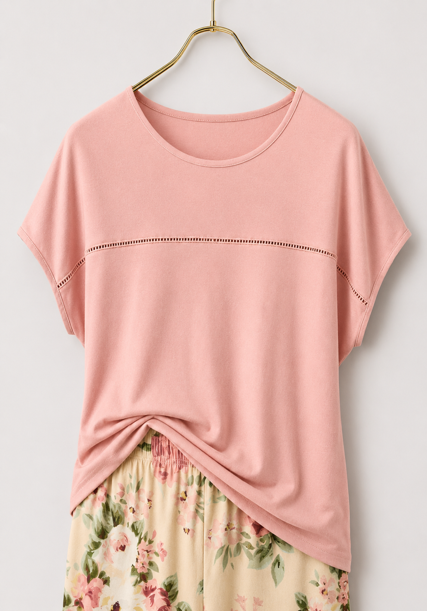Pajamas: Short Sleeve Top And Pants (Viscose Lycra)