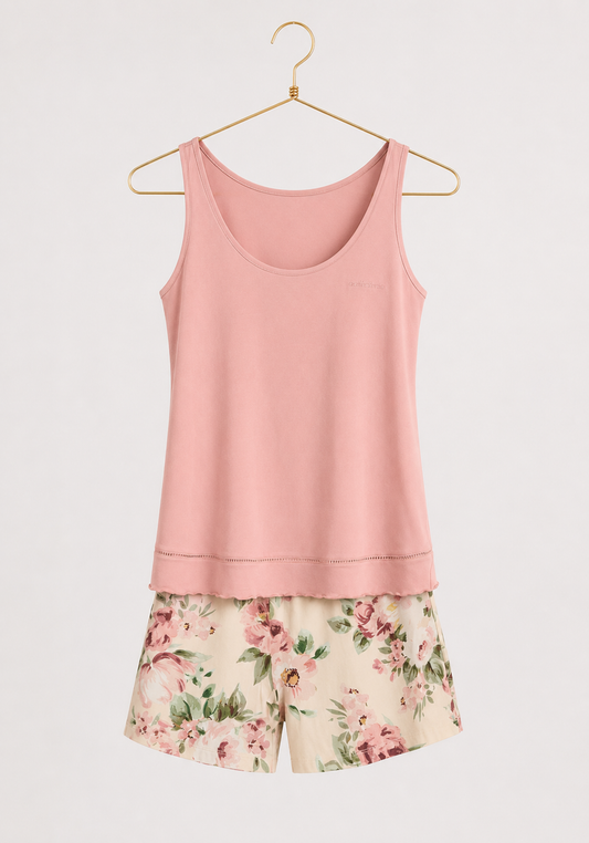 Short Set: Sleeveless Top And Shorts (Viscose Lycra)