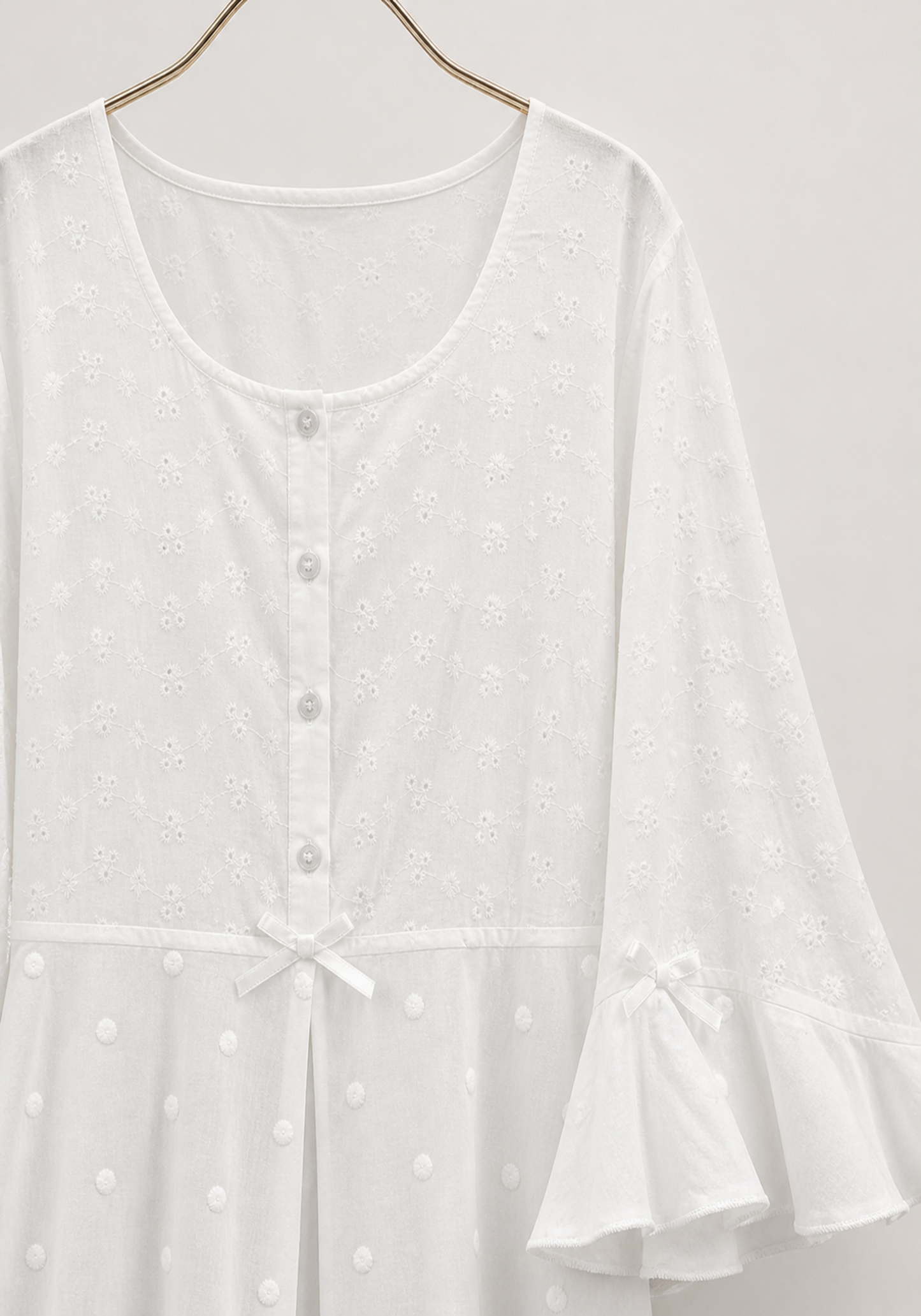 Maternal Robe Set: Short Sleeve Nighty And Robe