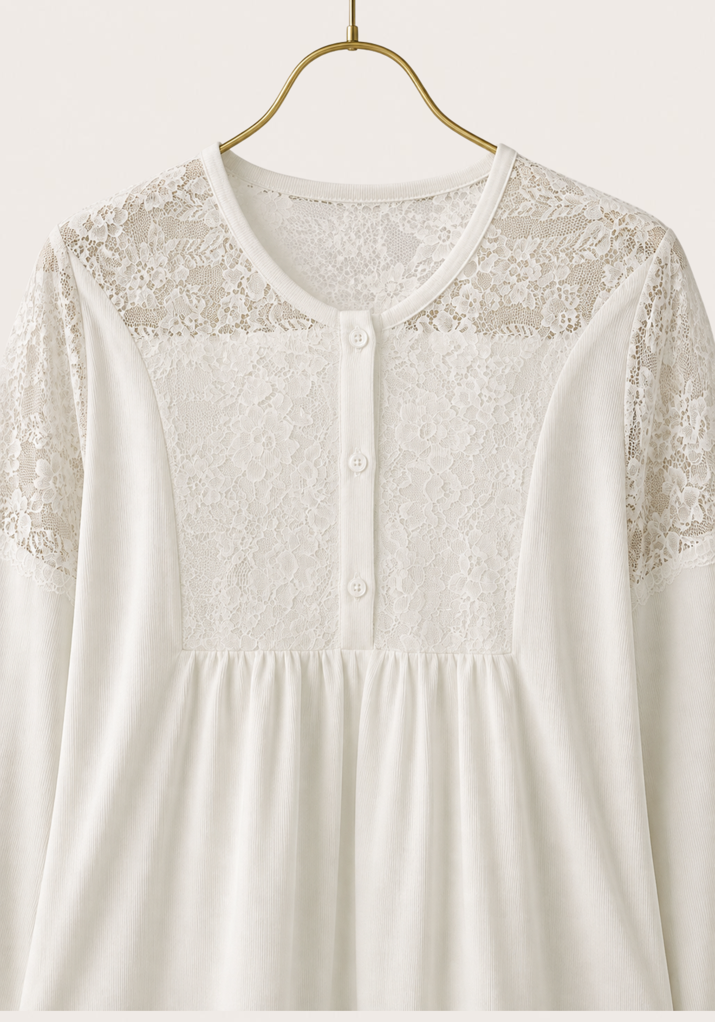 Maternal 3 Pieces Set: Pajamas With Short Robe