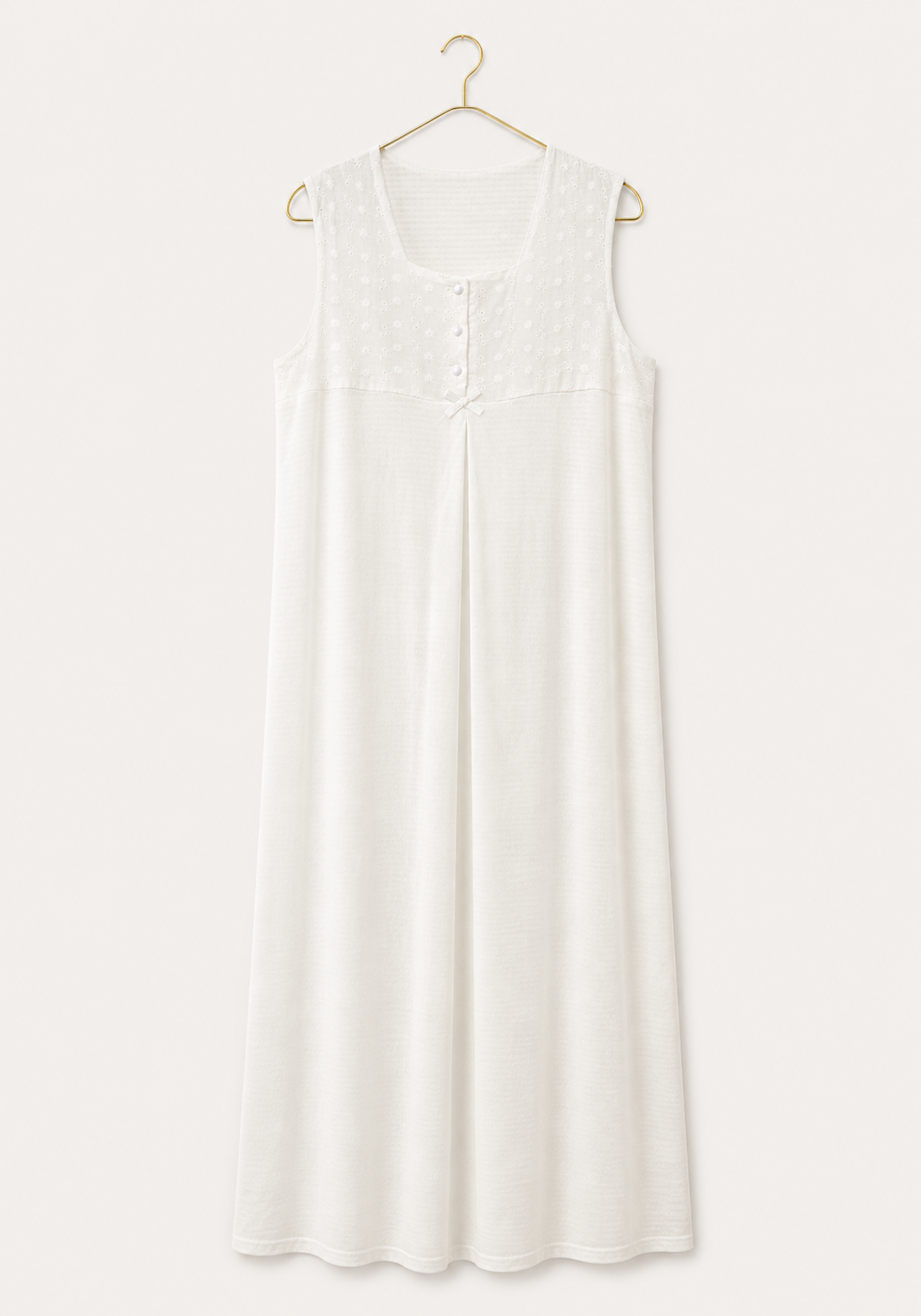Maternal Robe Set: Button Long Nighty With Front Dantel And Long Robe With Dantel