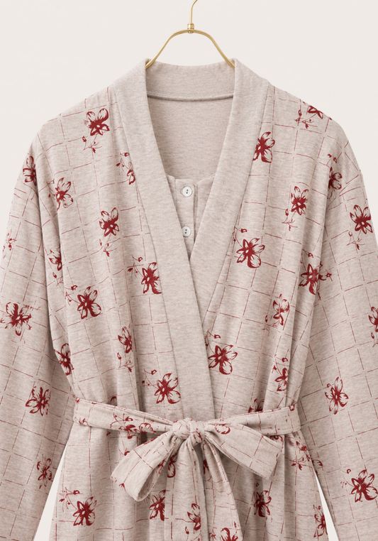Maternal Long Sleeve Robe Set