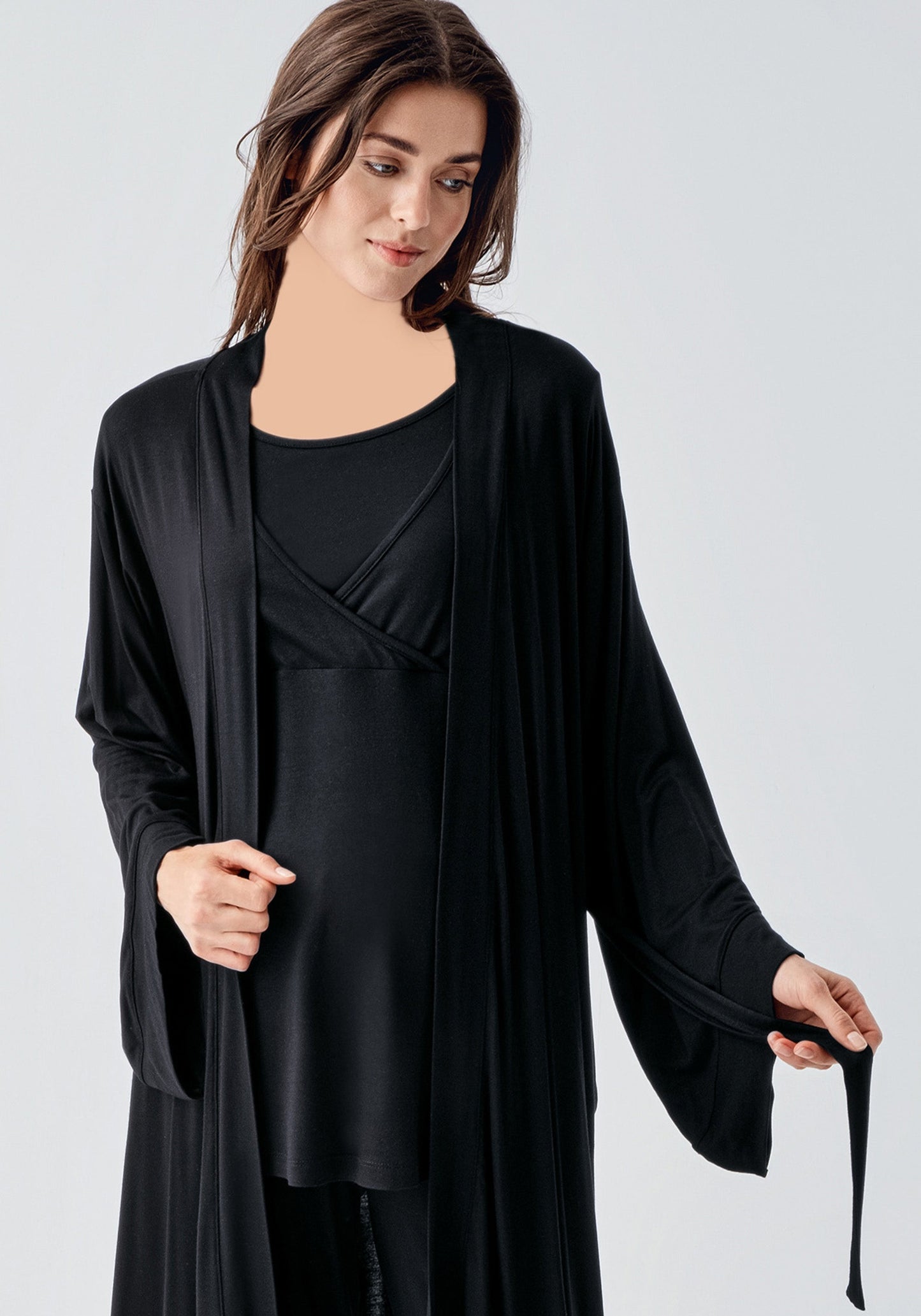 طقم بيجامة للأمومة مكون من 3 قطع