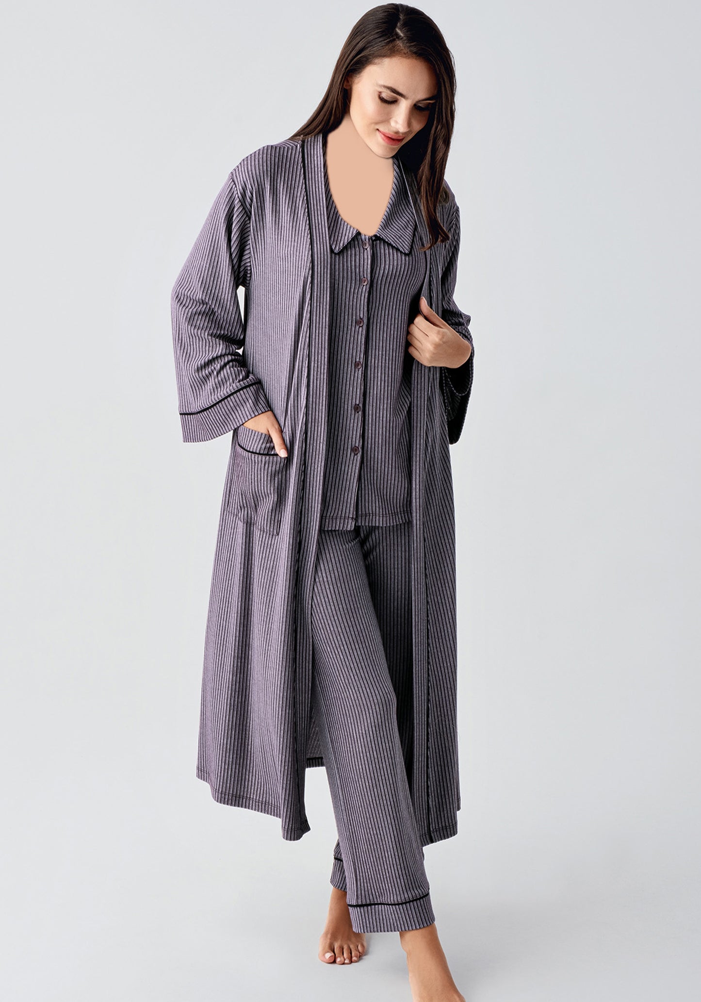 طقم مخطط للأمهات مكون من 3 قطع