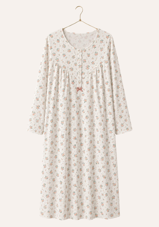 Plus Plus Size Long Sleeve Long Nighty