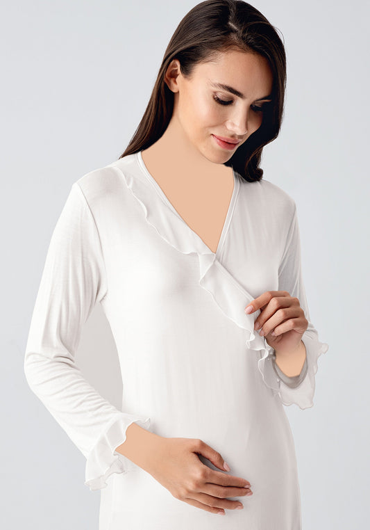 طقم رداء نوم بأكمام طويلة من S&L