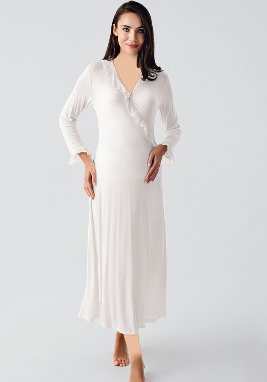 طقم رداء نوم بأكمام طويلة من S&L