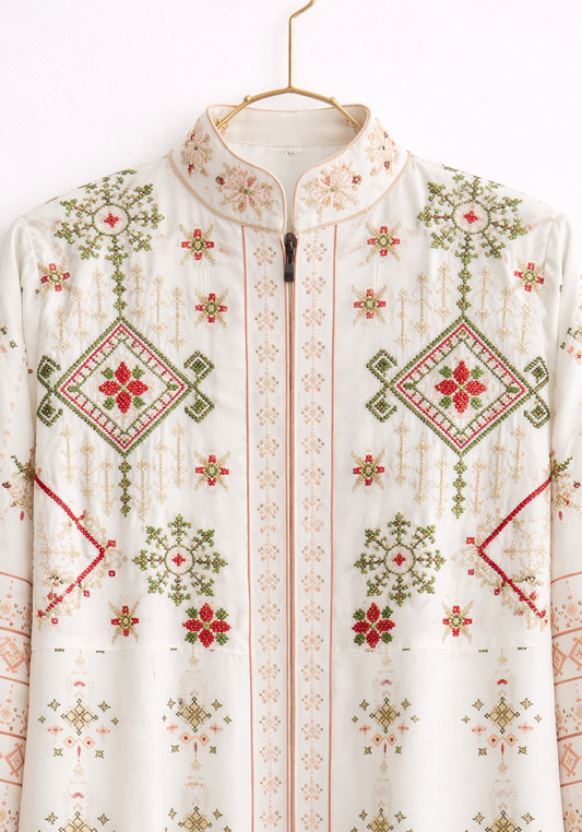 Long Sleeve Long Night Gown And Long Robe