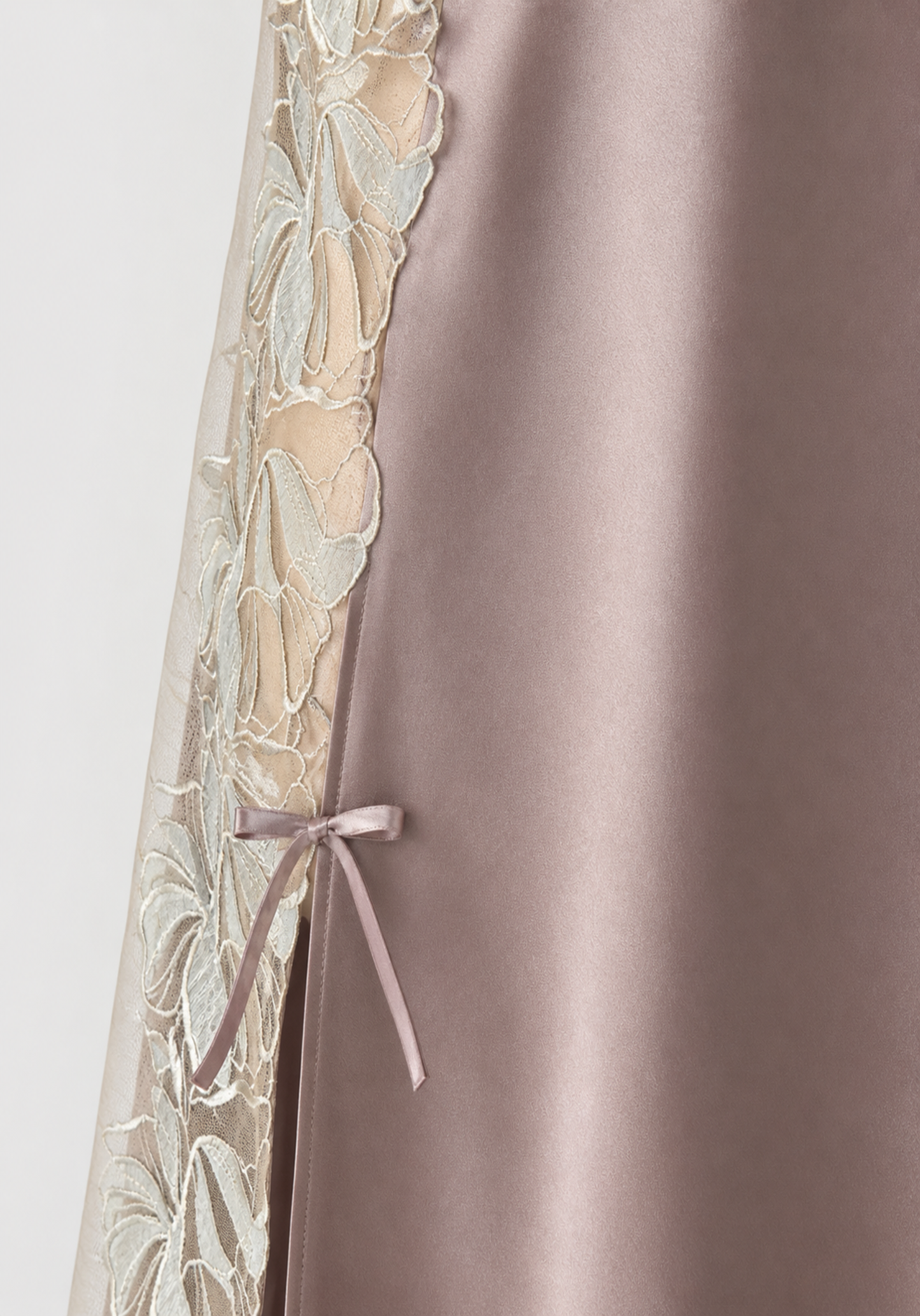 Satin Babydoll: Plain Shoulder Strap Satin Babydoll With Datel And Laces On The Sides
