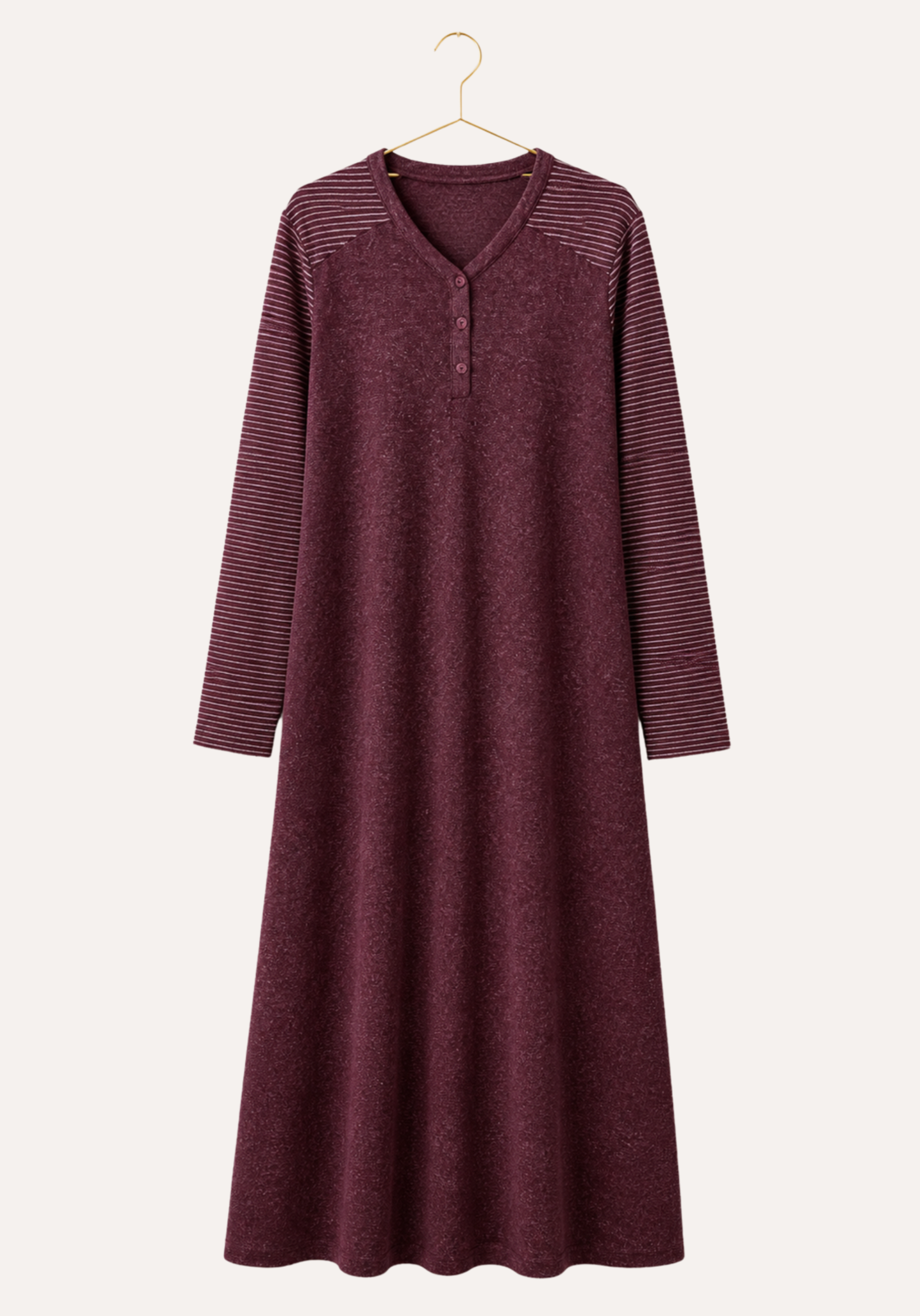 Long Sleeve Soft Touch Long Gown