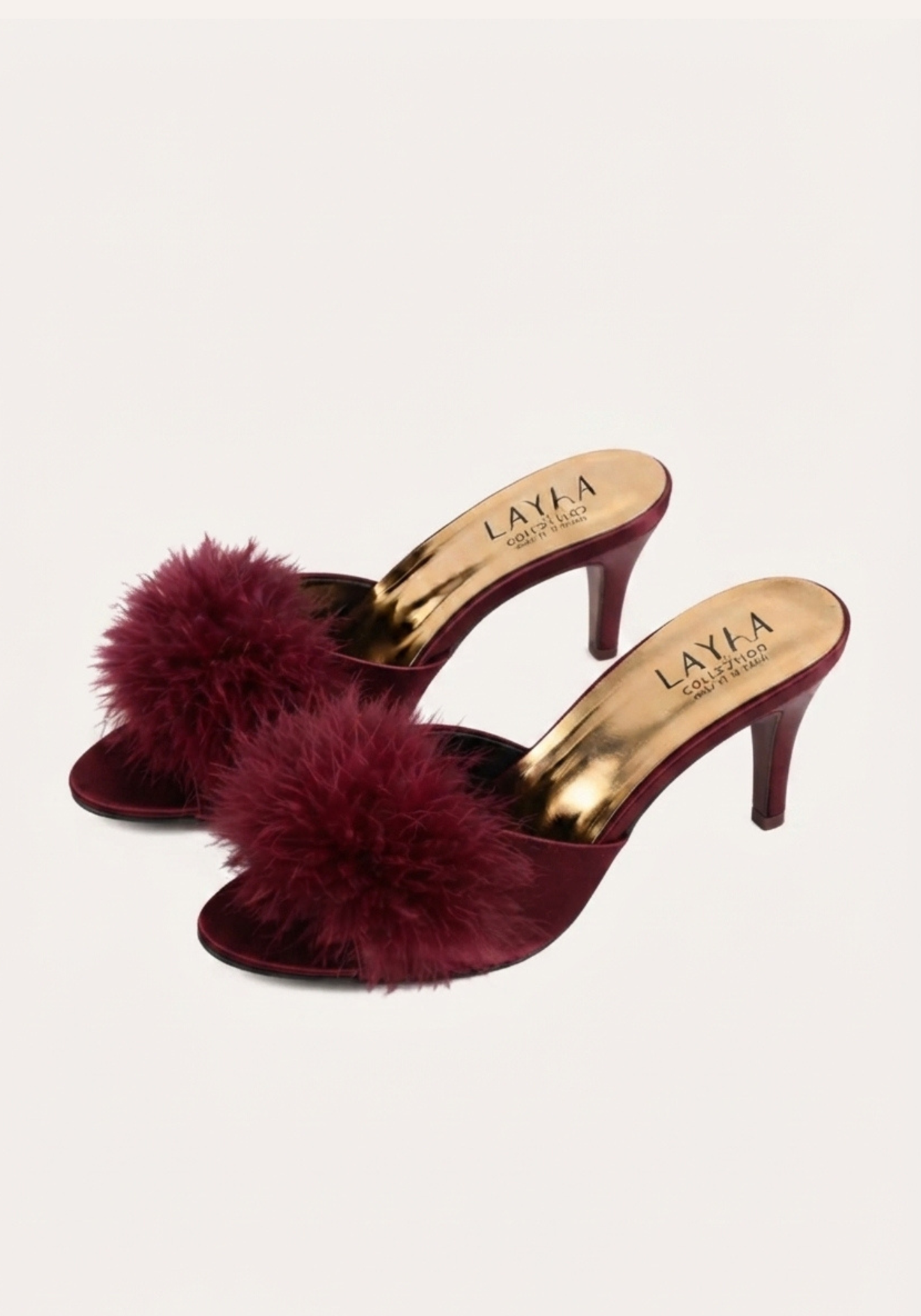 10Cm Heel With Furr Slippers