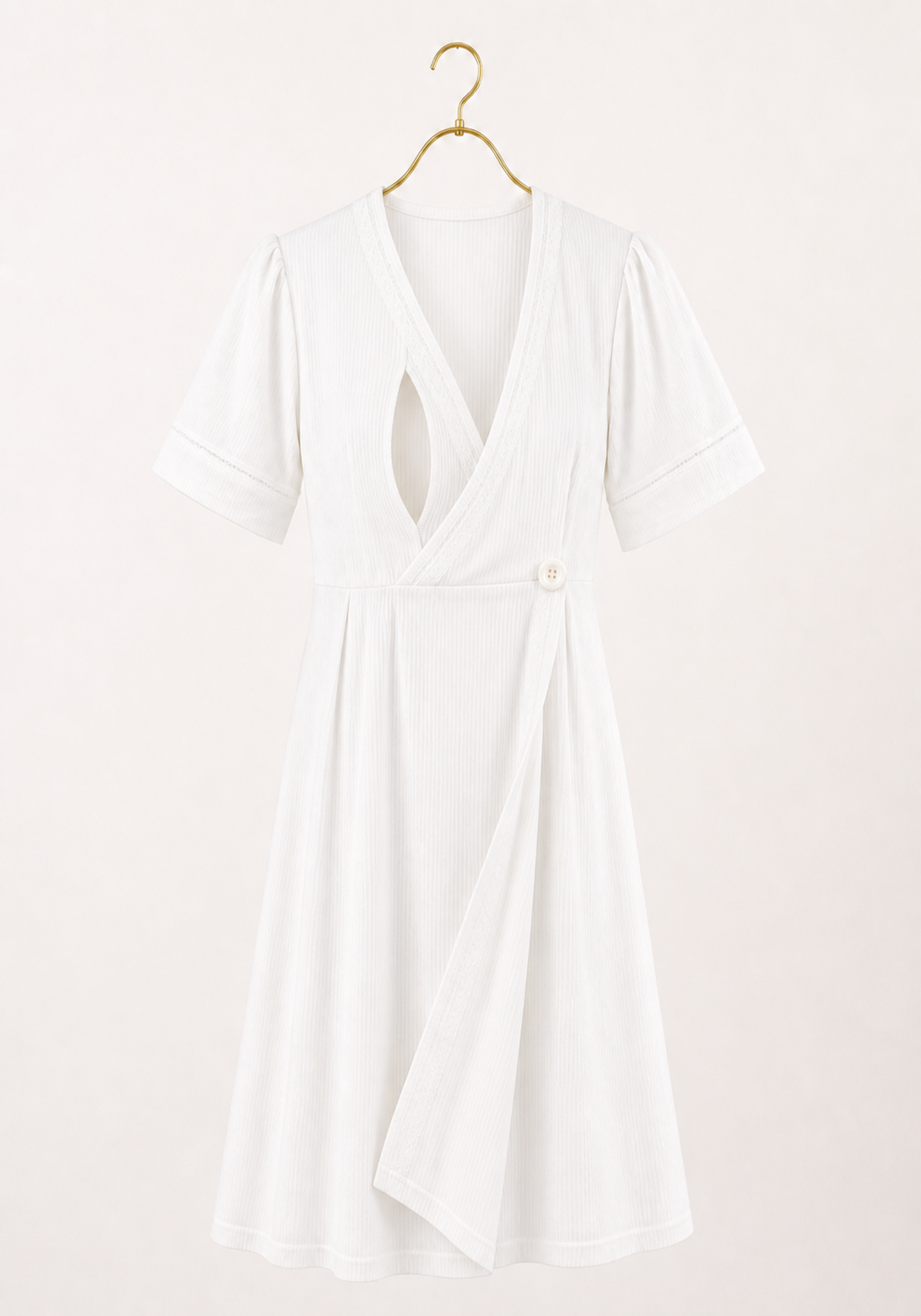 Maternal Robe Set: Short Sleeve Nighty And Long Robe