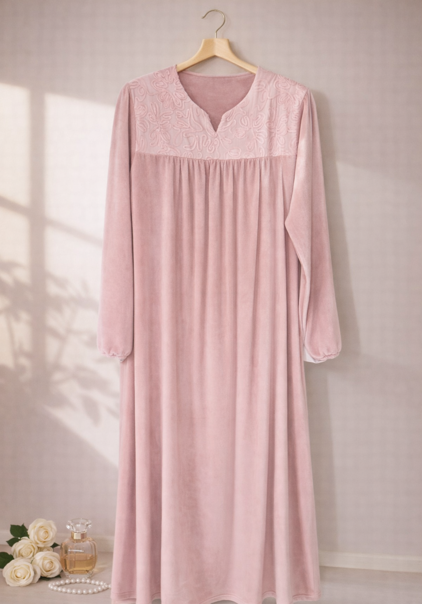Long Sleeve Long Night Gown