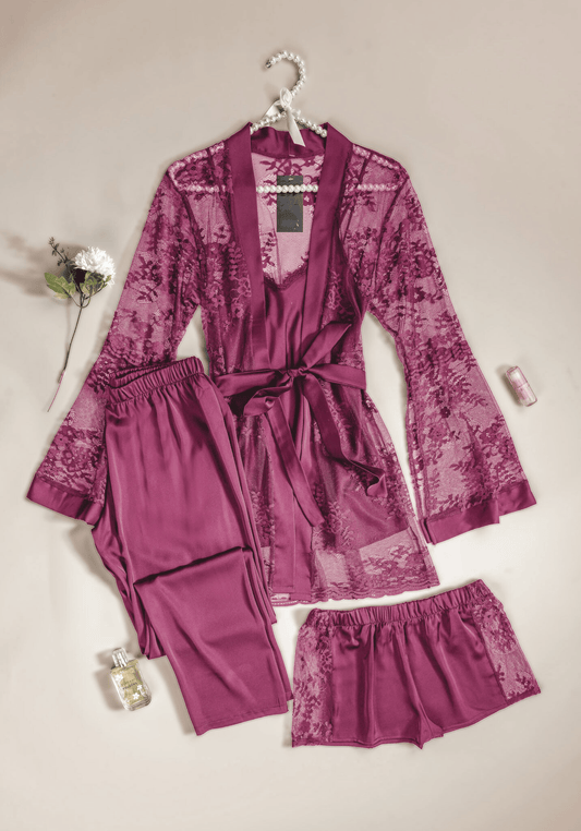 LNGR Satin 4 Piece Set
