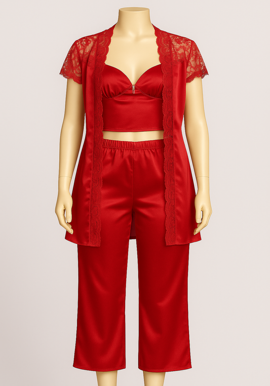 LNGR 3 Piece Pajama Set