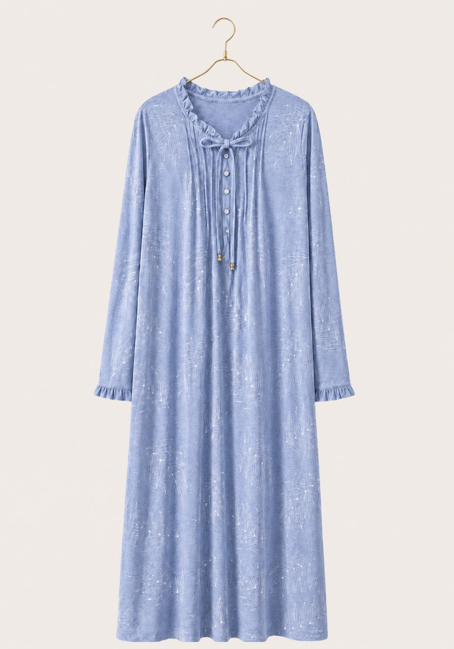 Long Sleeve Long Night Gown