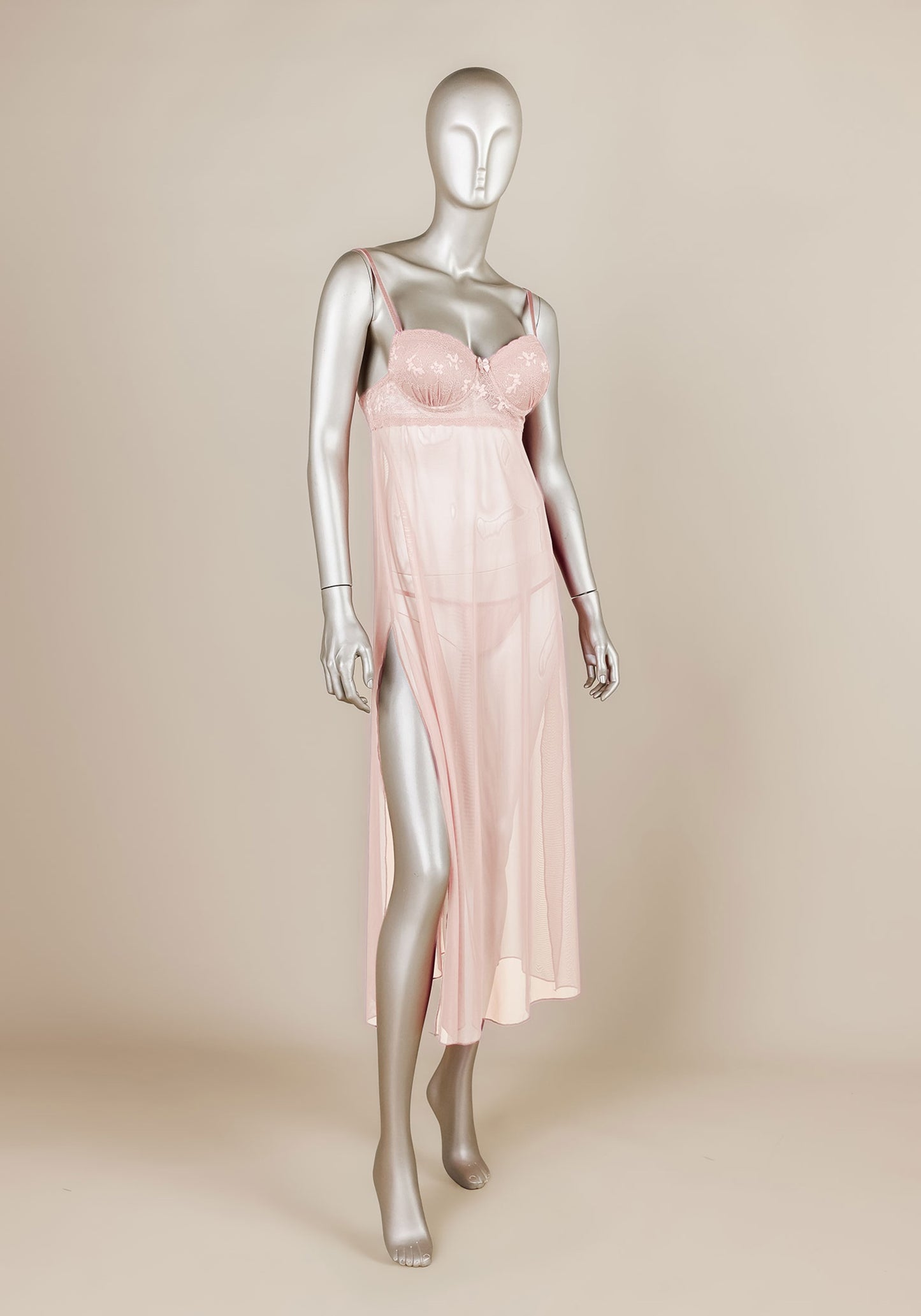 Lingerie Mesh Long Nighty