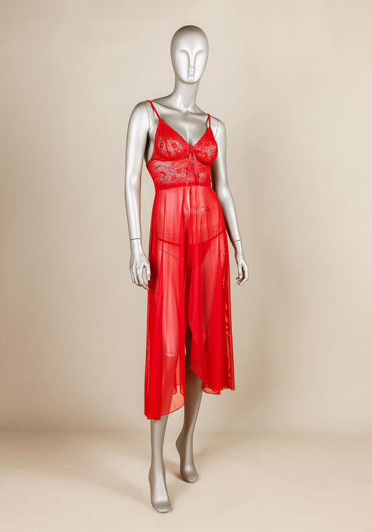Lingerie Mesh Long Nighty