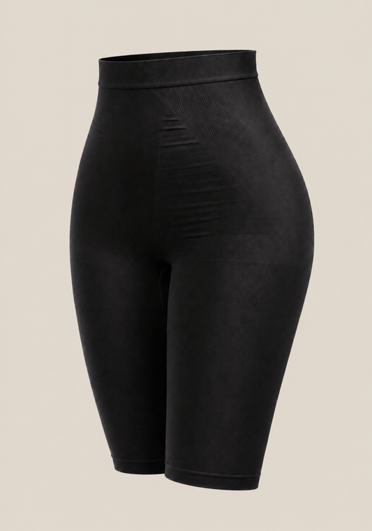 Hi-Waist Long Short Silicone Aided Shaper With Sculpting Contours
