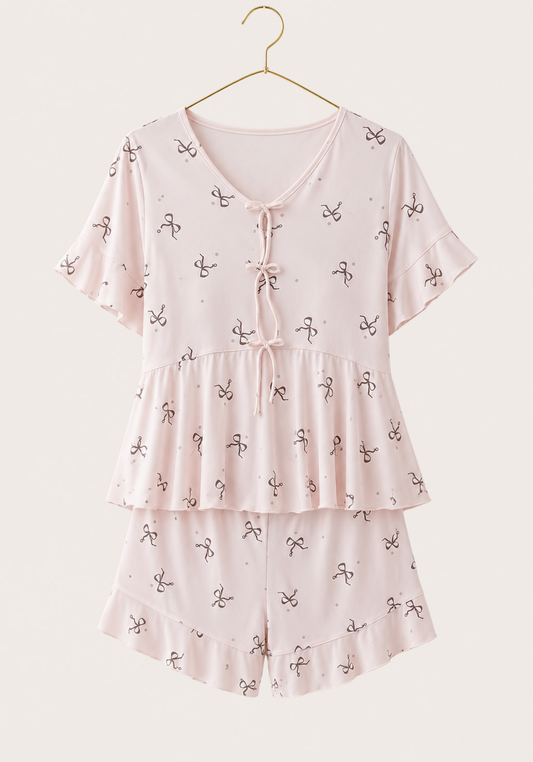 Short Sleeve Top And Short Set