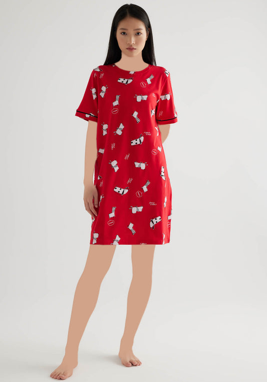 Cotton Short Sleeve Nightgown